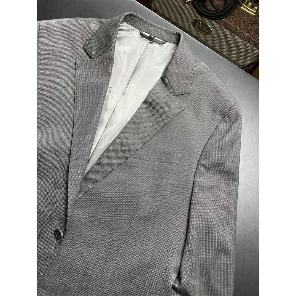 Bonobos Gray 42R Lanificio Comero Flexa Fabric Athletic Fit Patch Pockets Blazer